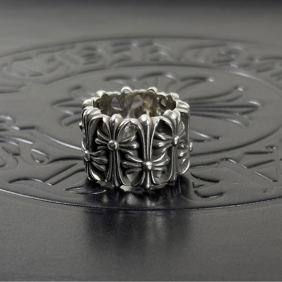 Chrome Hearts Jewelry - Chrome Hearts Cemetery Cross Silver Ring Size 9.25 US 925 Silver